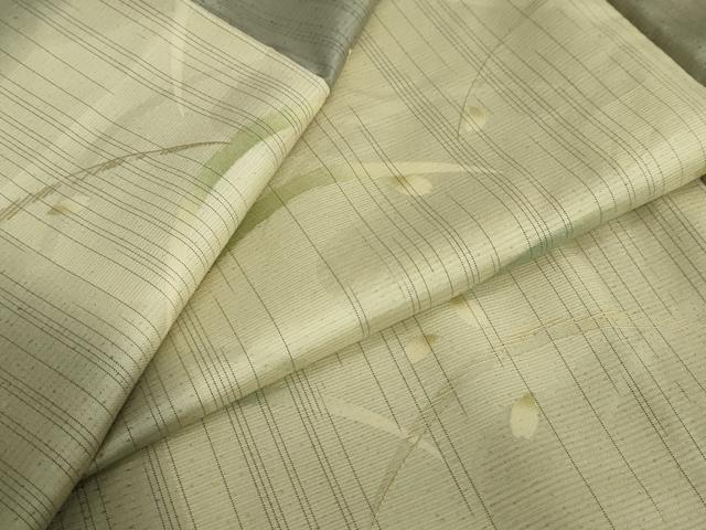 平和屋着物●小堀三千尋 本場大島紬 薩摩結城 舞桜芝文 金彩 正絹 逸品 DAAV4977ud