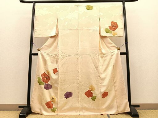 平和屋着物■訪問着 駒刺繍 破れ色紙吉祥文 金彩 正絹 逸品 BAAQ3718ui 平和屋着物■訪問着 駒刺繍 破れ色紙吉祥文 金彩 正絹 逸品 BAAQ3718ui