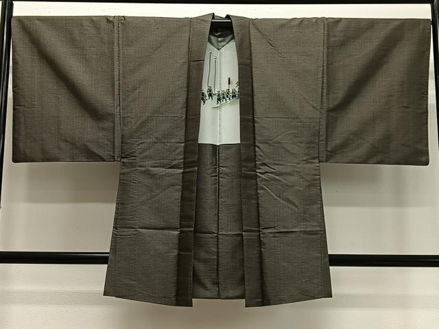 Uramono - 平和屋着物∞男性　羽織　本場大島紬　80亀甲　総詰め　正絹　逸品　CABD4731ua