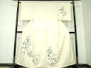 平和屋着物●訪問着 紬地 友禅 枝花文 正絹 逸品 未使用 DAAS3047ps