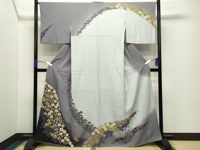 Uramono - 平和屋着物●訪問着　辻が花　絞り　暈し染め　金彩　正絹　逸品　CABD8926gh