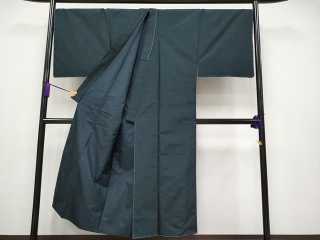 平和屋着物■極上　男性　紬　アンサンブル　キングサイズ　色無地　百入茶色　逸品　未使用　CYAA2920s5