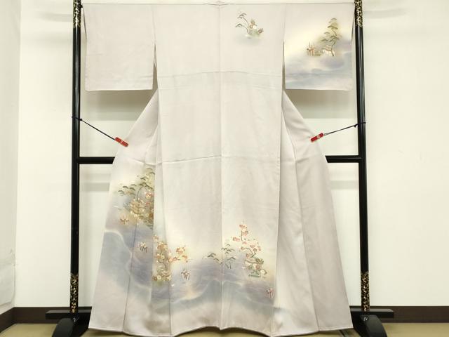 Rakuten - 平和屋着物■訪問着　風景文　暈し染め　正絹　逸品　DABA5407cd