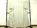 平和屋着物●本加賀友禅作家 岡本幸治 訪問着 草花文 正絹 逸品 DAAR4513tw