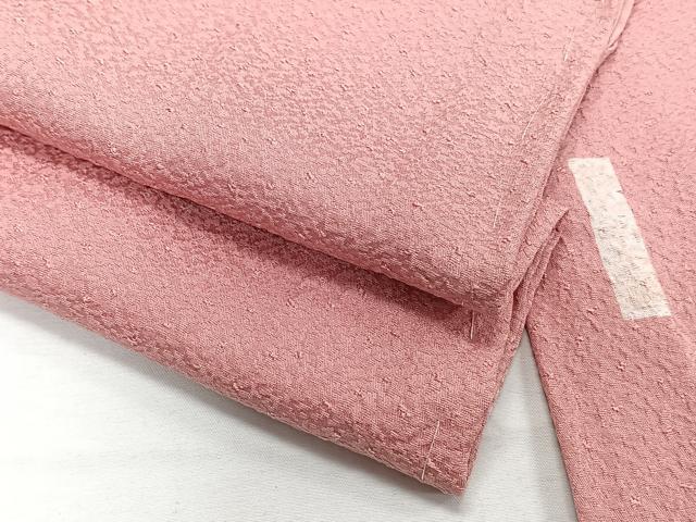 平和屋着物■上質な色無地　作家物　退紅色　正絹　逸品　未使用　CABD3040xi