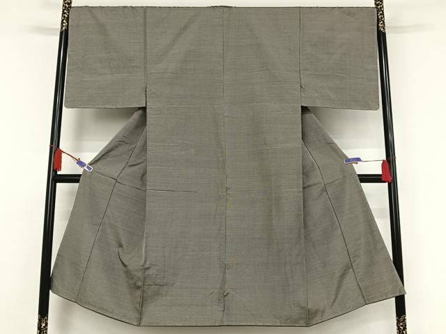 平和屋着物●男性　本場大島紬　格子　正絹　逸品　未使用　AAAV9090np