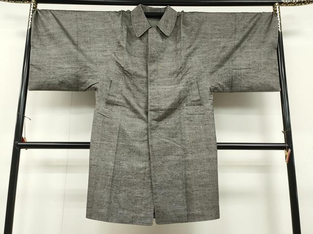平和屋着物#男性 和装コート 霞文 キングサイズ ロング丈 逸品 CAAT5761id