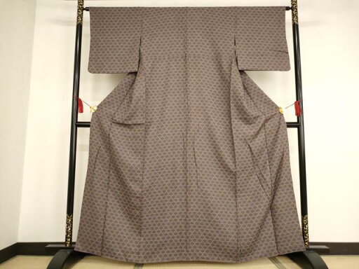 平和屋着物■上質な小紋 篭目文 正絹 逸品 AAAS8423ja 平和屋着物■上質な小紋 篭目文 正絹 逸品 AAAS8423ja
