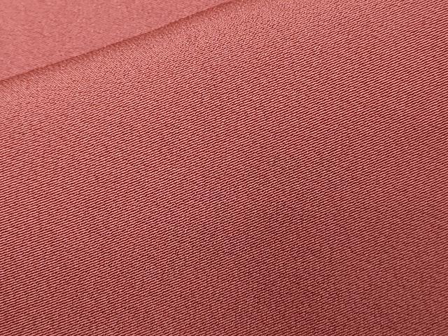 平和屋着物■上質な色無地 甚三紅色 正絹 逸品 CAAZ5872ev