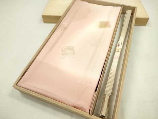 平和屋着物●和装小物　帯締め・帯揚げセット　地紋起こし　破れ色紙流水草花文　暈し染め　丹後ちりめ..