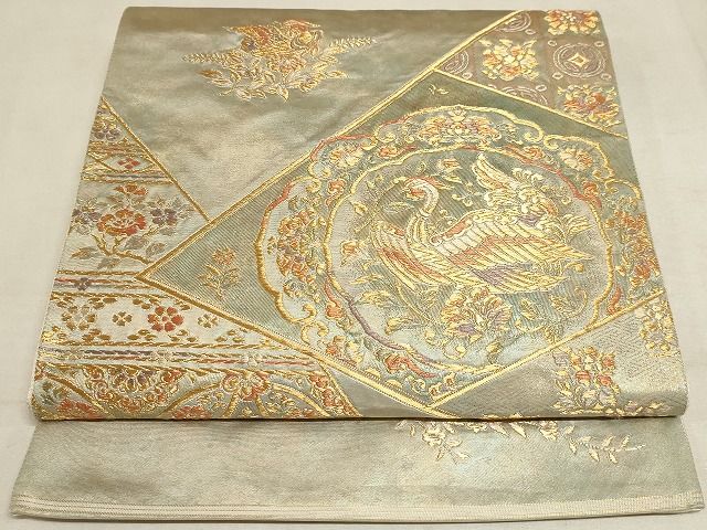 平和屋着物◎六通太鼓柄袋帯 錦繍彩華文 金糸 引箔 正絹 逸品 AAAJ4872Asx heiwaya-10475332 平和屋 パッケージ画像