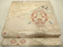 平和屋着物◎六通柄袋帯 唐織 向かい鳳凰花文 金銀糸 正絹 逸品 AAAU5161sx