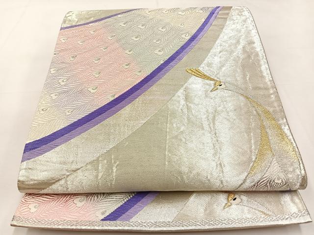 Rakuten - 平和屋着物◎六通柄袋帯　唐織　鳳凰　金銀糸　正絹　逸品　BAAT9853hj