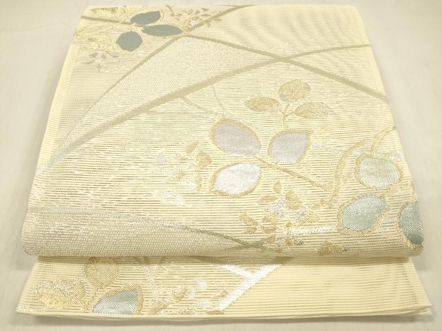 乐天商城 - 平和屋着物＊夏物　六通柄袋帯　こかげ　金銀糸　正絹　逸品　DABB3984cm