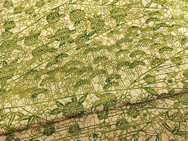 Kimono - 平和屋着物■上質な小紋　松竹梅　正絹　逸品　未使用　BAAX2087hv