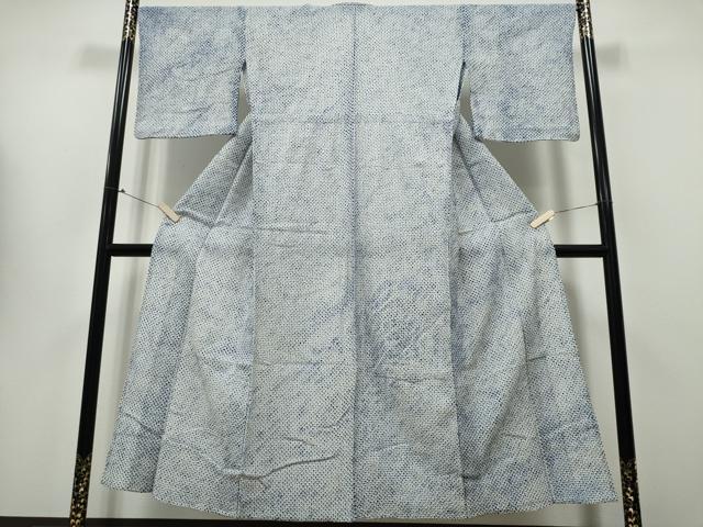 平和屋着物∴夏物　浴衣　有松鳴海絞り　三浦絞り　綿　逸品　CABA0408ng