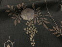 平和屋着物■上質な紬 葡萄蔦の葉文 正絹 逸品 CAAT2781xi