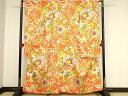 平和屋着物■豪華振袖 駒刺繍 更紗花文 金彩 正絹 逸品 AAAP4534ru