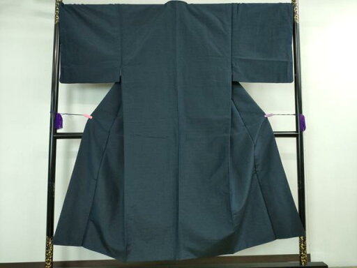 平和屋着物■男性 紬 濃藍色 正絹 逸品 DAAO0767xg 平和屋着物■男性 紬 濃藍色 正絹 逸品 DAAO0767xg