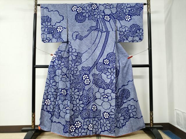 平和屋着物●訪問着　総絞り　牡丹花文　正絹　逸品　未使用　CABE2116yc