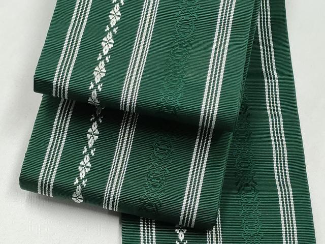 平和屋着物●男性　本場筑前博多織　角帯　献上　証紙付き　正絹　逸品　CABL1141hy