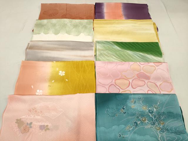 平和屋着物★和装小物 上質な帯揚げ10枚セット 逸品 DAAN4013xg