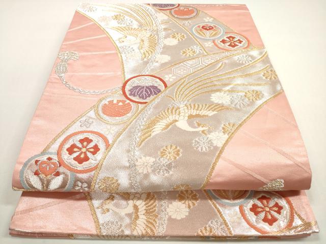 乐天商城 - 平和屋着物◎六通柄袋帯　鳳凰花文　金銀糸　正絹　逸品　DABE8445xg