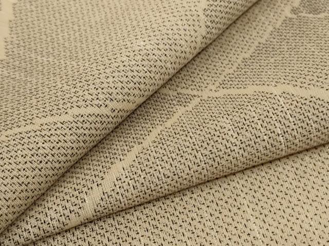 Summer Wear - 平和屋着物＊夏物　紗紬　網代文様　正絹　逸品　AABA6490jd