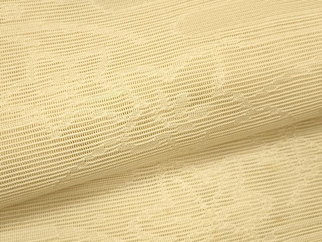 平和屋着物＊夏物　八寸名古屋帯　草葉文　肌色　正絹　逸品　DAAS2688cm