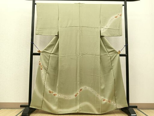 平和屋着物■訪問着 秋草文 暈し染め 金彩 正絹 逸品 BAAR3883yc 平和屋着物■訪問着 秋草文 暈し染め 金彩 正絹 逸品 BAAR3883yc