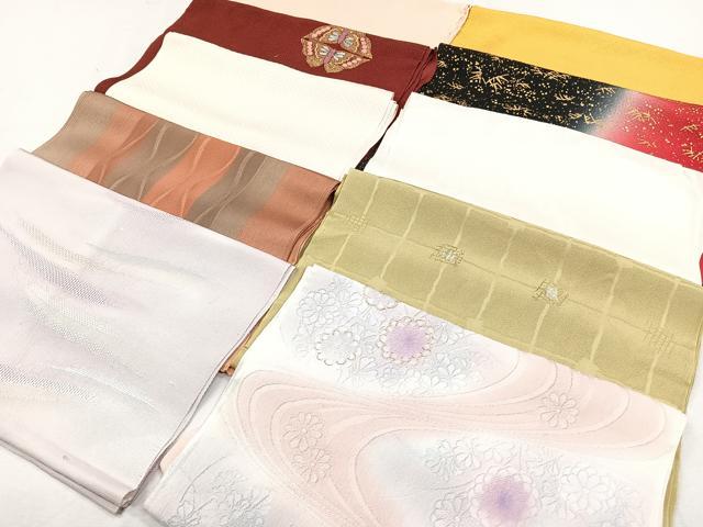 平和屋着物★和装小物　上質な帯揚げ　10枚セット　逸品　CAAL0698xi