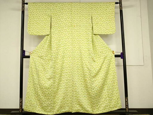平和屋着物■上質な小紋 総絞り 青海波 正絹 逸品 AAAR8915pf 平和屋着物■上質な小紋 総絞り 青海波 正絹 逸品 AAAR8915pf