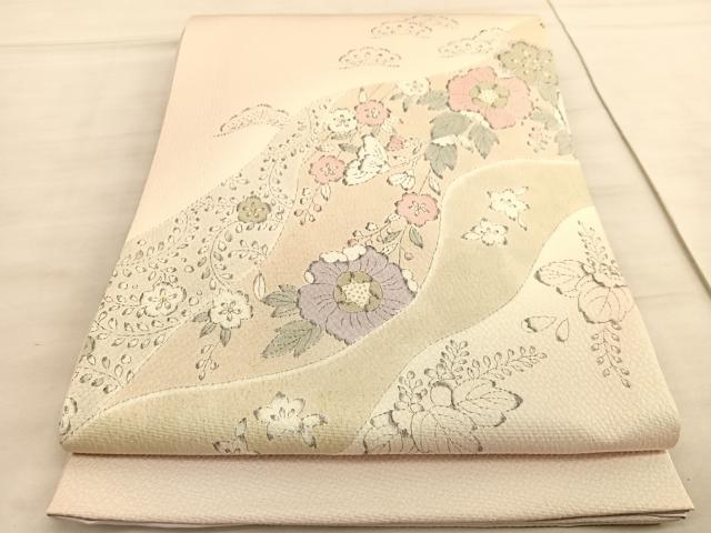 乐天商城 - 平和屋着物◎太鼓柄袋帯　辻が花　手描き　金彩　正絹　逸品　BAAV5974hv