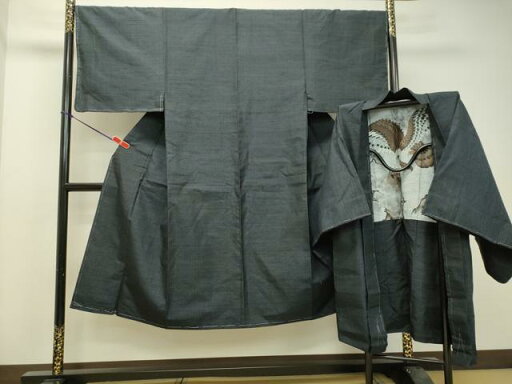 平和屋着物●男性 塩沢紬 アンサンブル 蚊絣 正絹 逸品 未使用 DAAT1055tw 平和屋着物●男性 塩沢紬 アンサンブル 蚊絣 正絹 逸品 未使用 DAAT1055tw