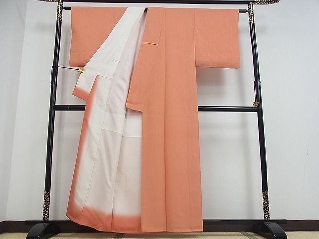 平和屋着物■上質なお召　霞文　逸品　ox1843