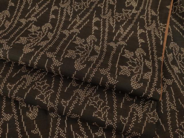 平和屋着物●本場大島紬 一元7マルキ 立涌蔦草文 正絹 逸品 AAAY1862ck