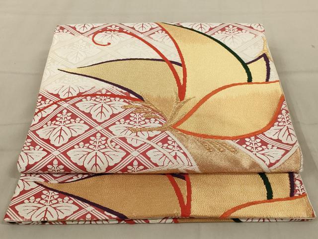 Rakuten - 平和屋着物◎六通柄袋帯　唐織　綾錦　舞花文　金糸　正絹　逸品　AABD3735ou