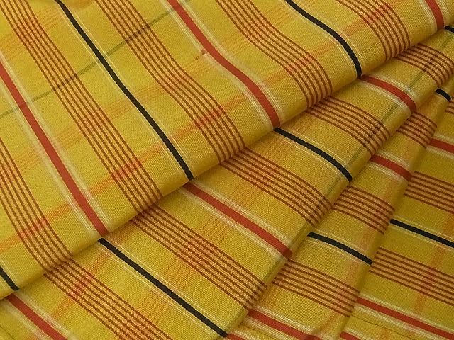 平和屋着物■上質な紬 格子 逸品 rt2282