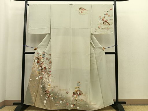 平和屋着物■訪問着 片輪車花文 暈し染め 金彩 正絹 逸品 BAAS0755sa 平和屋着物■訪問着 片輪車花文 暈し染め 金彩 正絹 逸品 BAAS0755sa