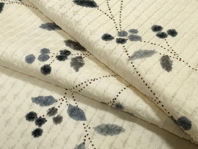 平和屋着物●上質な小紋　南天文　正絹　逸品　CABA1380gh(4)