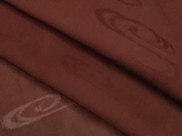 平和屋着物＊夏物 色無地 流水紋紗 小豆色 正絹 逸品 CABH7601ze