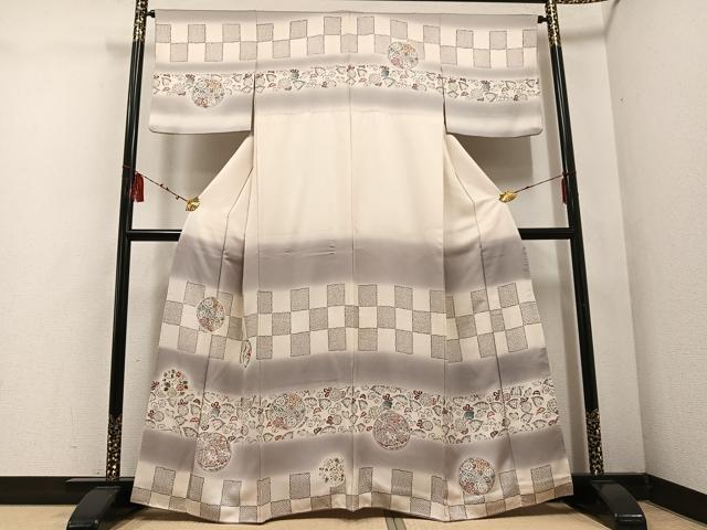 平和屋着物●訪問着　辻が花　暈し染め　正絹　逸品　AABG8501ph