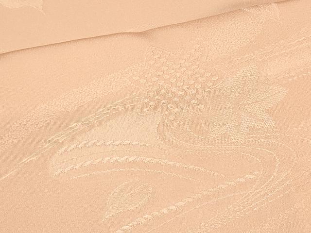 平和屋着物■上質な色無地　流水楓地紋　赤香色　正絹　逸品　CABB8233in