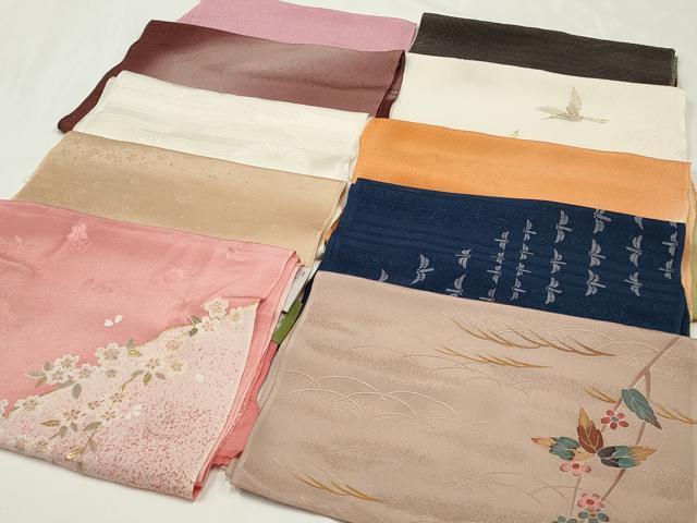 平和屋着物★和装小物　上質な帯揚げ　10枚セット　逸品　CAAM5309qe