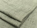 平和屋着物▽上質な紬 単衣 色無地 灰青色 正絹 逸品 AAAT7300fy
