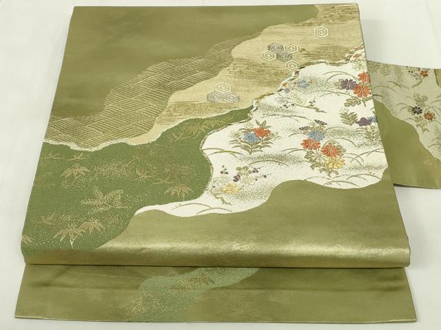 ■■■　サイズ　■■■ 長さ 360cm 幅 30cm程 ■■■　商品詳細　■■■ 【正絹】 詳細に関しましては、画像をご確認ください。 大変上質な逸品になります。 お安く出品致しますので、是非この機会にいかがでしょうか？ ■■■　注意事項...