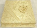 平和屋着物◎佐賀錦 六通柄袋帯 正倉院花文 金糸 正絹 逸品 AAAL3265ru(4)