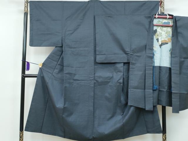 平和屋着物■男性 本場大島紬 アンサンブル 80亀甲 反端付き 正絹 逸品 CAAK5099fb