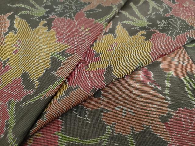 平和屋着物●本場大島紬　7マルキ　カトレア　正絹　逸品　DAAW5071ud