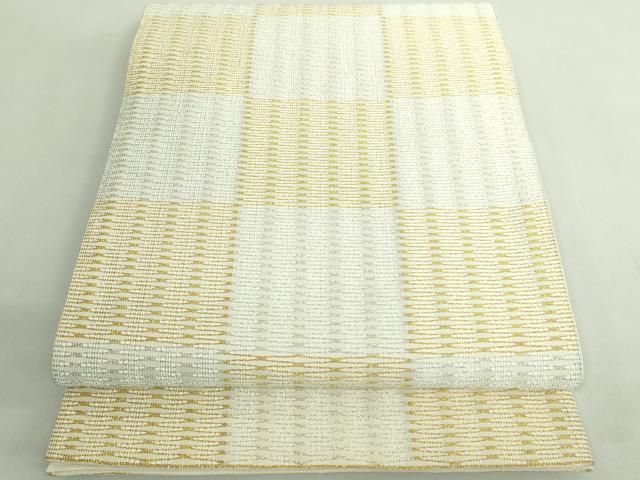 平和屋本店●最高級　人間国宝　北村武資　六通柄袋帯　織繧繝　魚々子縞　金銀糸　逸品　DZAB1771kh6